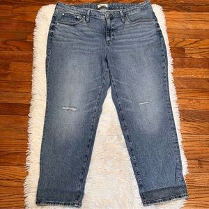 Madewell the high rise slim boy jeans size 18W